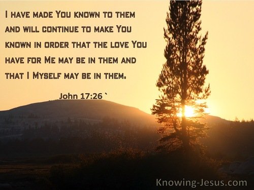 Agape love-John 17-26